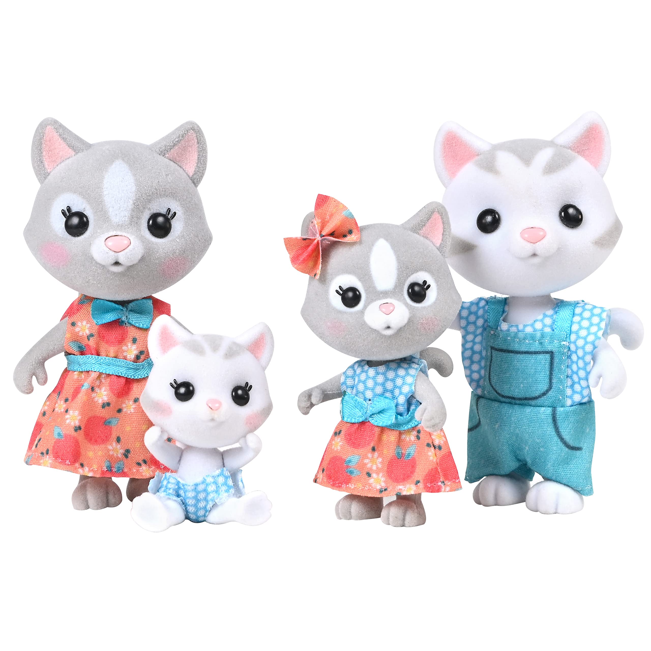 Buy now Honey Bee Acres The Cloverberrys Cow Family, 4 Miniature Doll Figures, Small at indiglob india