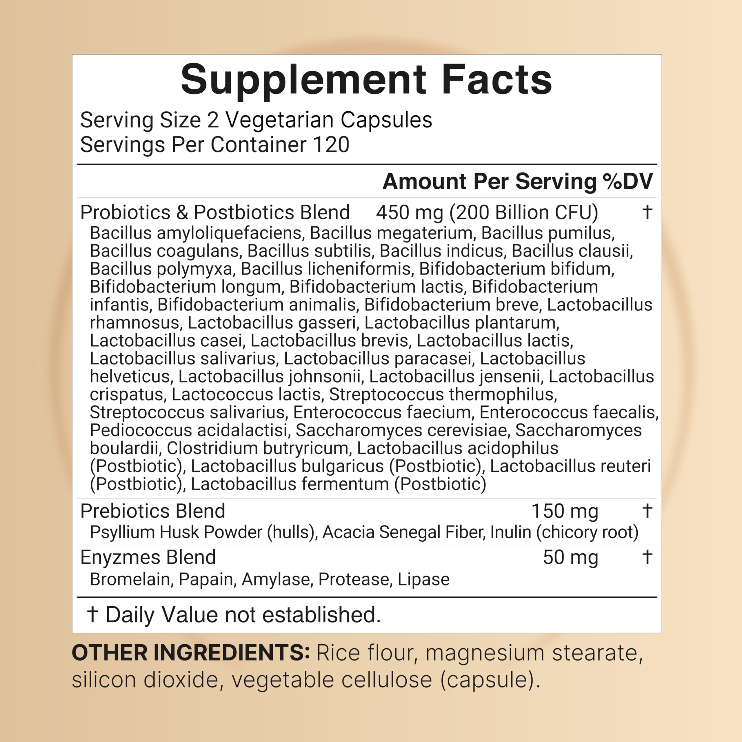 NatureBell Probiotics 200 Billion CFU Per Serving, 40 Strains, 240 Capsules | 4-in-1: Probiotics, Prebiotics, Postbiotics & Enzymes. Full-Spectrum, Multi-Strain. For Men & Women. Vegetarian, Non-GMO.