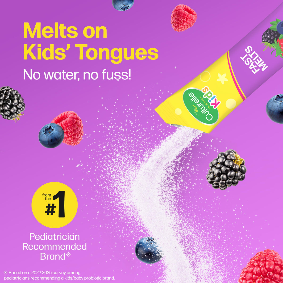 Culturelle Kids Complete Probiotic + Prebiotic Fast Melts, Ages 3+, 30 Ct