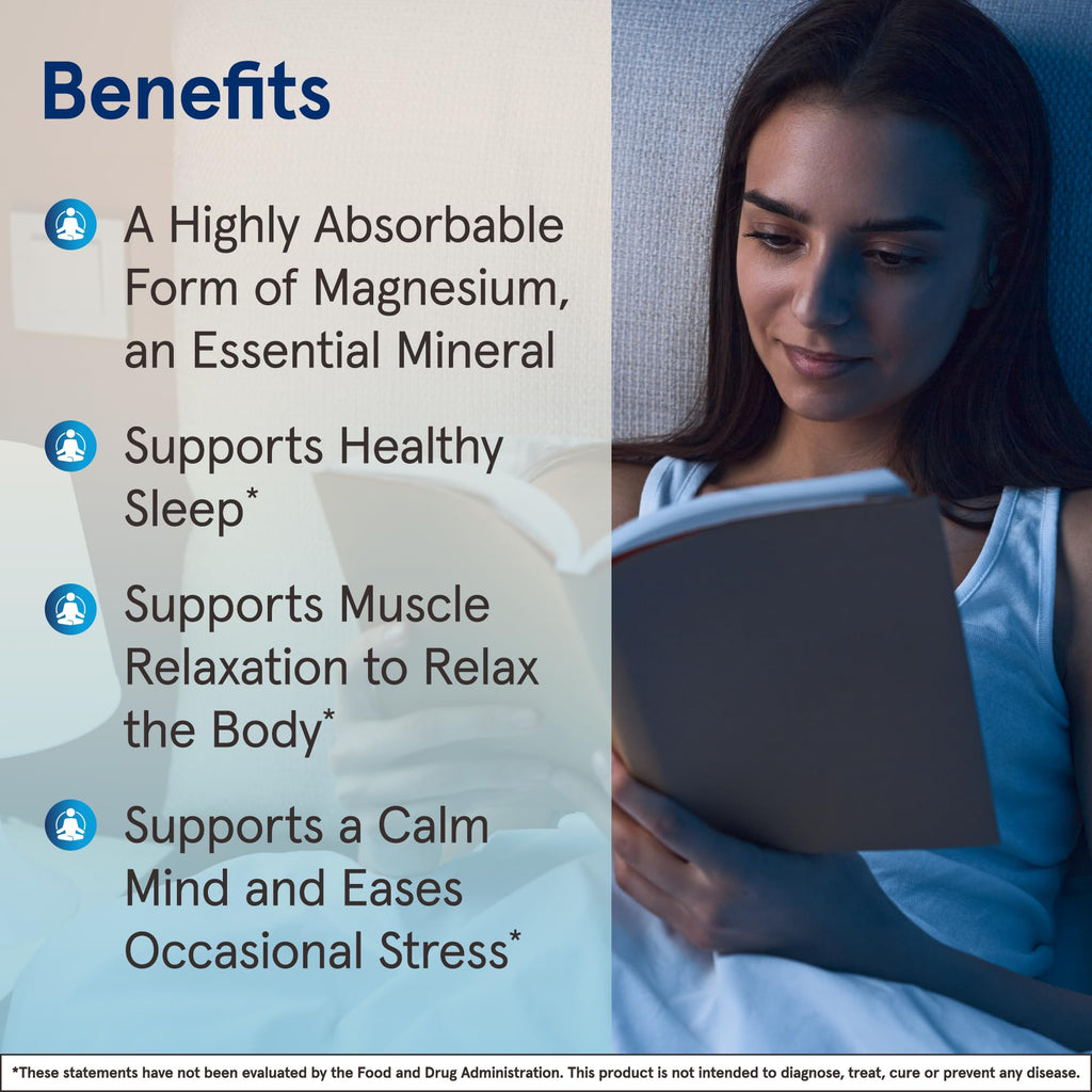 Jarrow Magnesium Glycinate, Support Relaxation & Healthy Sleep, 90 Capsules | 360mg per Serving, 90 Veggie Capsules, 30 Day Supply, Bioavailable Form of Magnesium, Gentle on Stomach