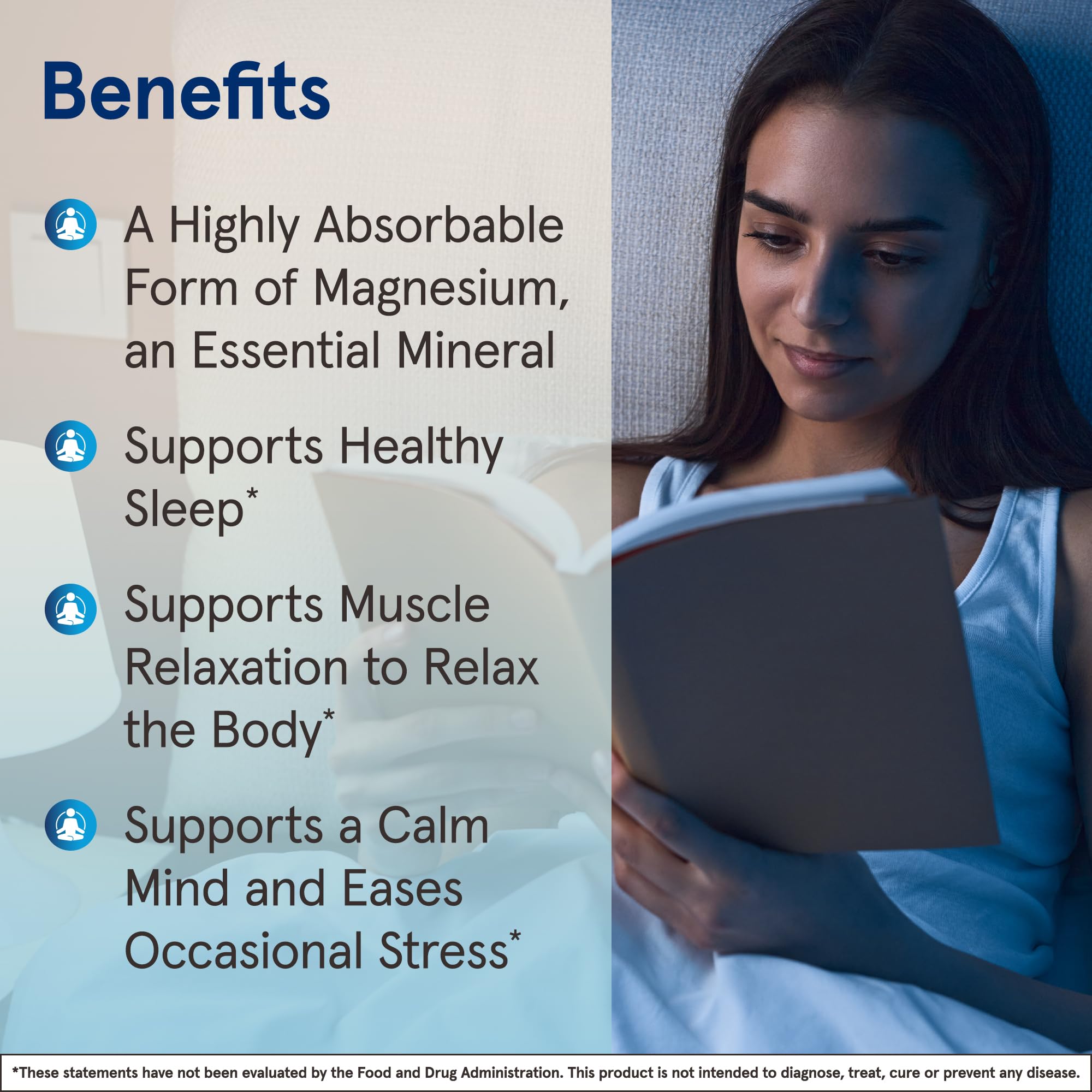 Jarrow Magnesium Glycinate, Support Relaxation & Healthy Sleep, 90 Capsules | 360mg per Serving, 90 Veggie Capsules, 30 Day Supply, Bioavailable Form of Magnesium, Gentle on Stomach
