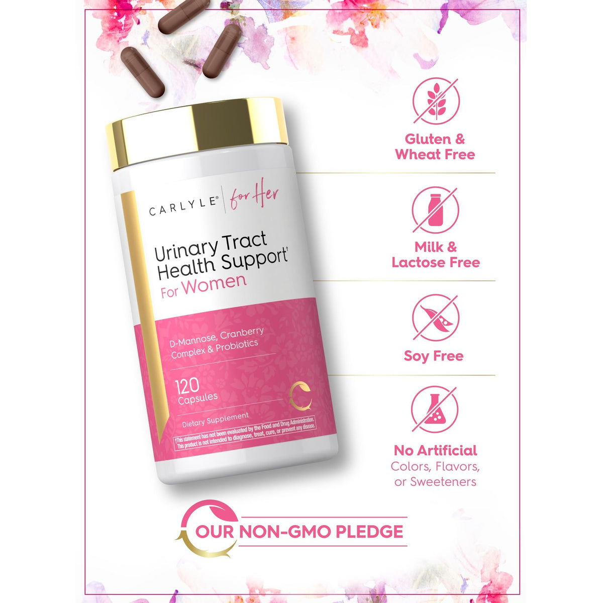 Carlyle Urinary Tract Health for Women | 120 Capsules | Relief for Women