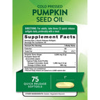 Nature's Truth Pumpkin Seed Oil | 3000mg | 75 Softgels
