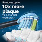 Buy now Philips Sonicare Genuine C3 Premium Plaque Control Replacement Toothbrush Heads, 2 Brush Heads, Black, HX9042/95 at indiglob india