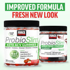 Force Factor ProbioSlim Apple Cider Vinegar Gummies | Keto ACV Gummies with Probiotics & Prebiotics to Support Digestion & Metabolism, Organic, Apple Flavor, 240 Gummies