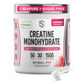 SteelFit Creapure Pure Creatine Monohydrate Powder, Watermelon, 30 Servings | Flavored Creatine Gym Workout Supplements for Lean Muscle Gain, Brain Health, & Strength Building - For Men & Women