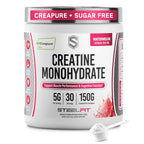SteelFit Creapure Pure Creatine Monohydrate Powder, Watermelon, 30 Servings | Flavored Creatine Gym Workout Supplements for Lean Muscle Gain, Brain Health, & Strength Building - For Men & Women