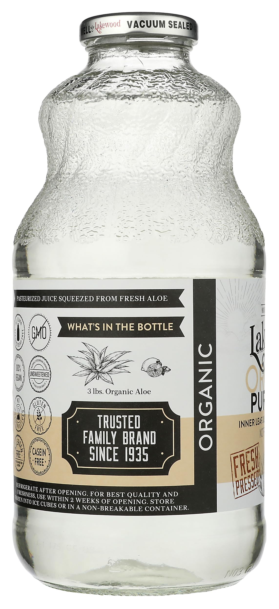 Lakewood Juice Aloe Vera ORG, 32 FO