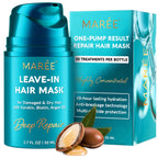 MAREE Leave-In Conditioner Hair Gloss for Dry Damaged Hair, Leave-In Conditioner for Curly Hair, Color Treated
