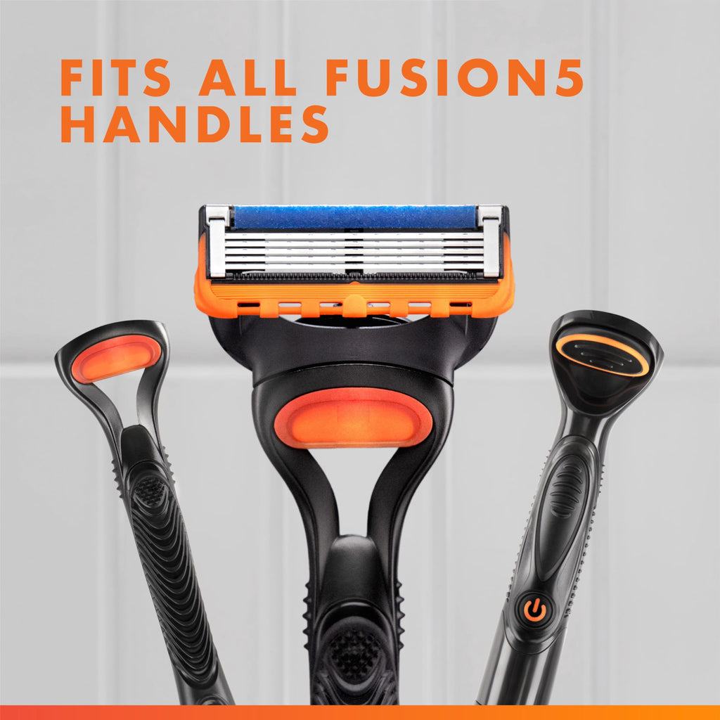Gillette Fusion5 Mens Razor Blade Refills, 12 Count, Lubrastrip for a More Comfortable Shave