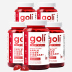 Goli Zero Sugar Apple Cider Vinegar Gummies, 60 Count Each (3 Pack, 180 Total) – ACV with Vitamin B12 & Probiotics, No Sugar Alcohols, Vegan, Keto & Gluten Free