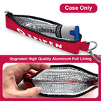 ICIMBI 2-Pack EpiPen Carry Case Insulated,Red Epipen Holder Bag with Carabiner-for 1 EpiPen Asthma Allergy Medication,Sports Outdoors Travel Epipen Case for Walking or Running
