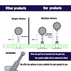 Adjustable Rubber Golf Tees for Mats, Driving Range & Simulator