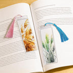 60 Pack Bookmarks with Sleeves & Tassels – Blank Watercolor Paper Bookmarks for DIY Painting, Reading, Classroom Crafts & Gift Tags