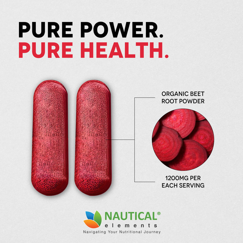 Beet Root Capsules - 1200mg Per Serving - 200 Beet Root Powder Capsules | Beetroot Powder Supports Blood Pressure, Athletic Performance, Digestive, Immune System Pure, Non-GMO & Gluten Free 100 Days