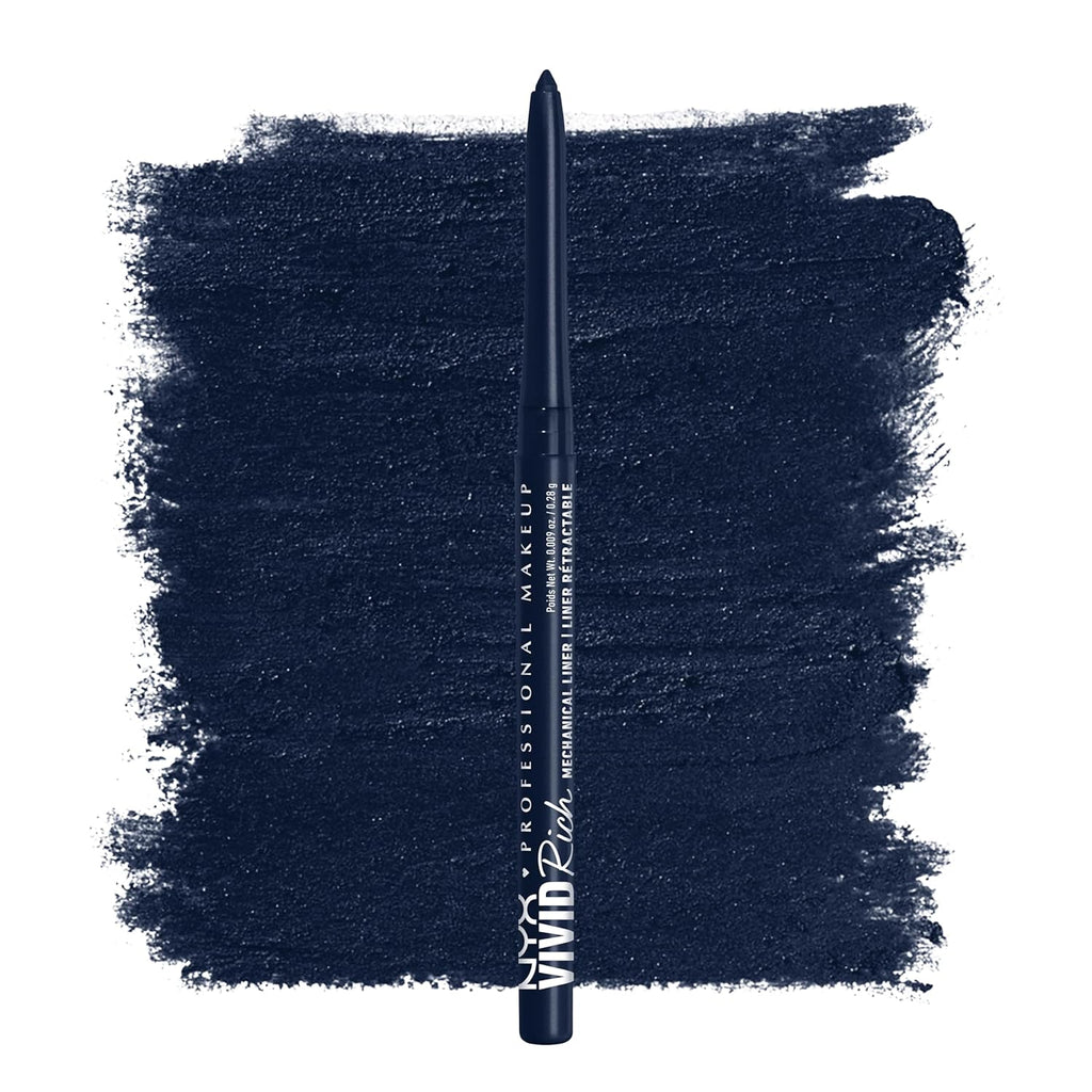 Buy now NYX PROFESSIONAL MAKEUP Mechanical Eye Pencil, Vivid Rich Mechanical, Creamy Retractable Eyeliner - Sapphire Bling, Deep Blue Eyeliner 14 Sapphire Bling at indiglob india
