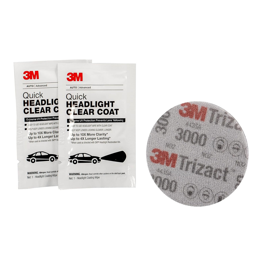 Buy now 3M Quick and Easy Headlight Restoration Kit, Removes Light Yellowing in 15-Minutes, 39193, 1 Kit at indiglob india