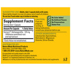 Nature Made Ashwagandha Capsules 125mg for Stress Support, 60 Capsules | Ashwagandha Supplements with Clinically Studied Sensoril Ashwagandha, Herbal Supplement for Men and Women, 60 Day Supply
