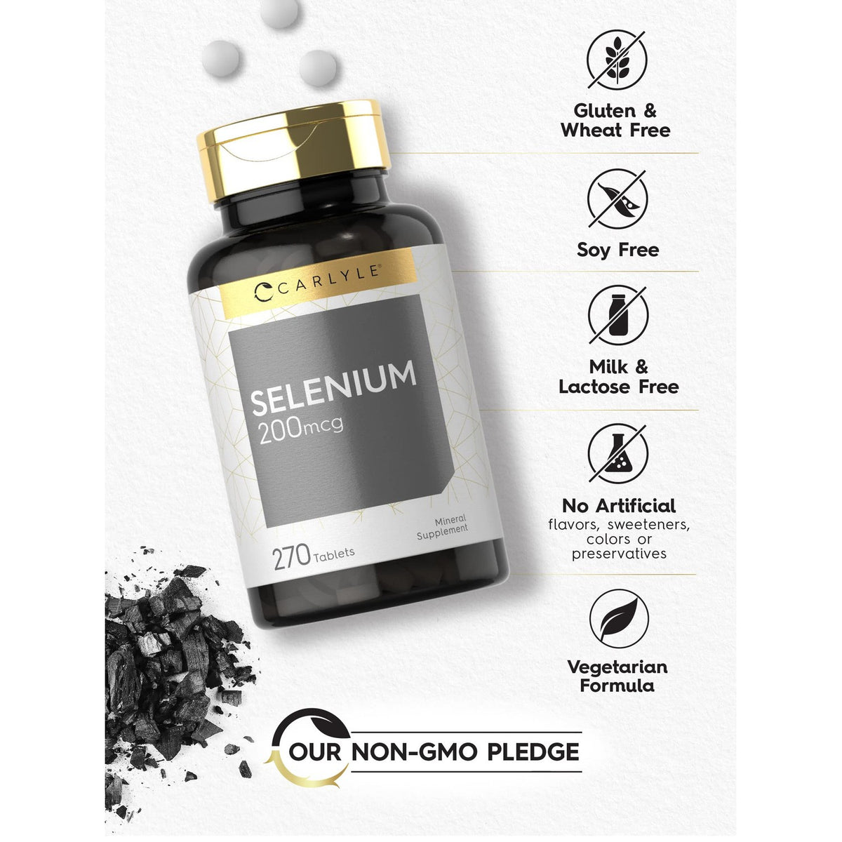 Carlyle Selenium Supplement | 200 mcg | 270 Tablets