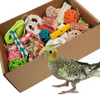Bird Toys，Colorful Parrot Foraging and Tearing Toy Box