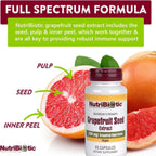 Buy now NutriBiotic â€“ Grapefruit Seed Extract Capsules 250 mg, 60 Count - Maximum Strength with Bioflavonoids at indiglob india