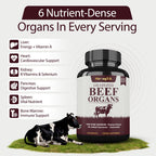 Grass-Fed Beef Organ - Liver, Heart, Kidney, Pancreas, Spleen & Bone Marrow
