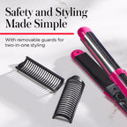 Buy now REVLON Perfect Match Flat Iron - 2-in-1 Hair Straightener and Curling Iron, Triple Oil-Infused Helps Reduce Heat Damage & Restore Hair's Natural Moisture & Shine at indiglob india