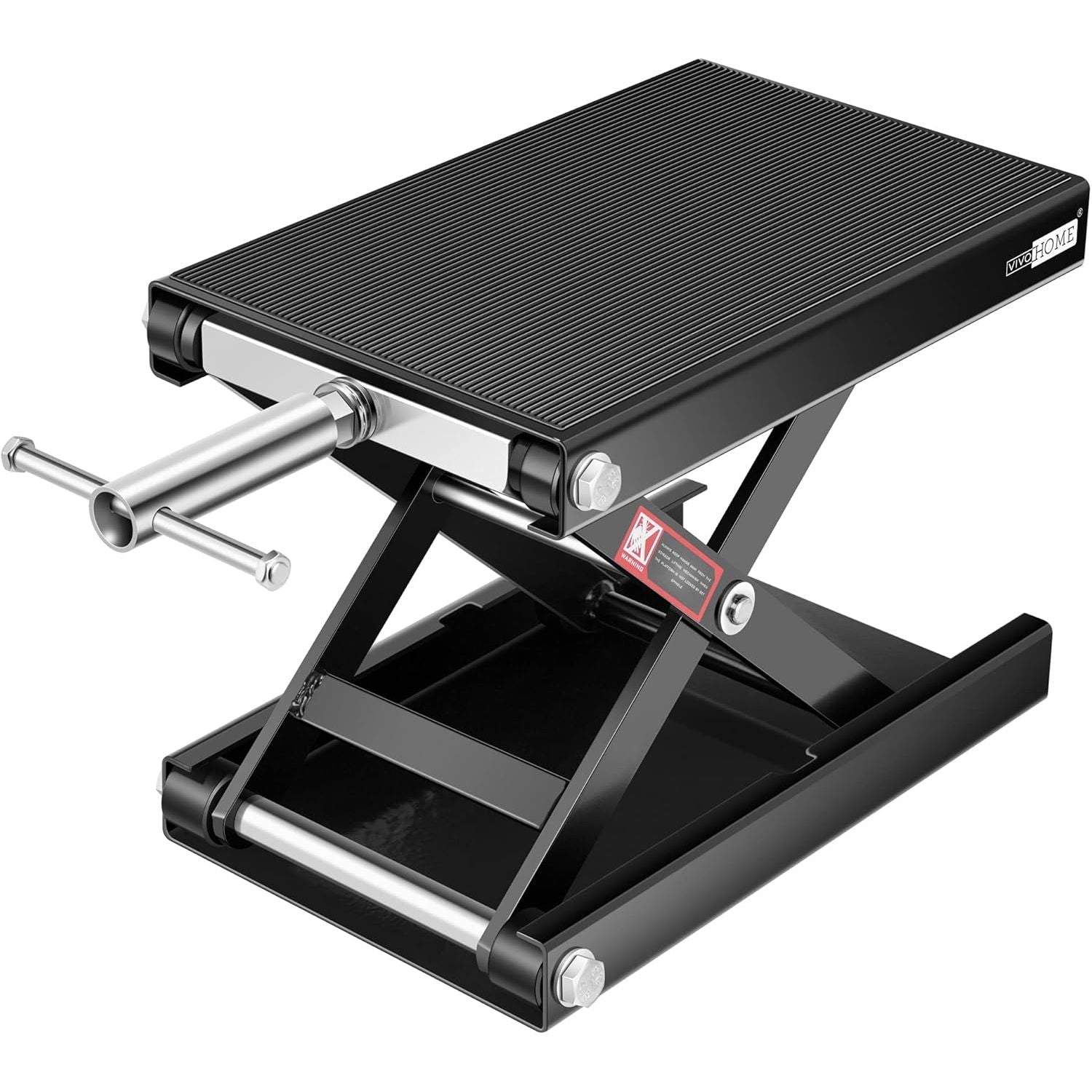Buy now VIVOHOME Motorcycle Lift Scissor Jack Steel Wide Deck Hoist Crank Center Stand 1100 LBS Capacity for Motorcycles, ATVs, Dirt Bikes Red Black at indiglob india