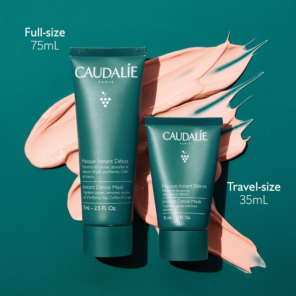 Caudalie Instant Detox Mask, Pore Minimizing Pink Clay Face Mask