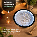 Oasis Mini Sand Art Table, Kinetic Motion Machine, 9 Inch (Mini), Bamboo