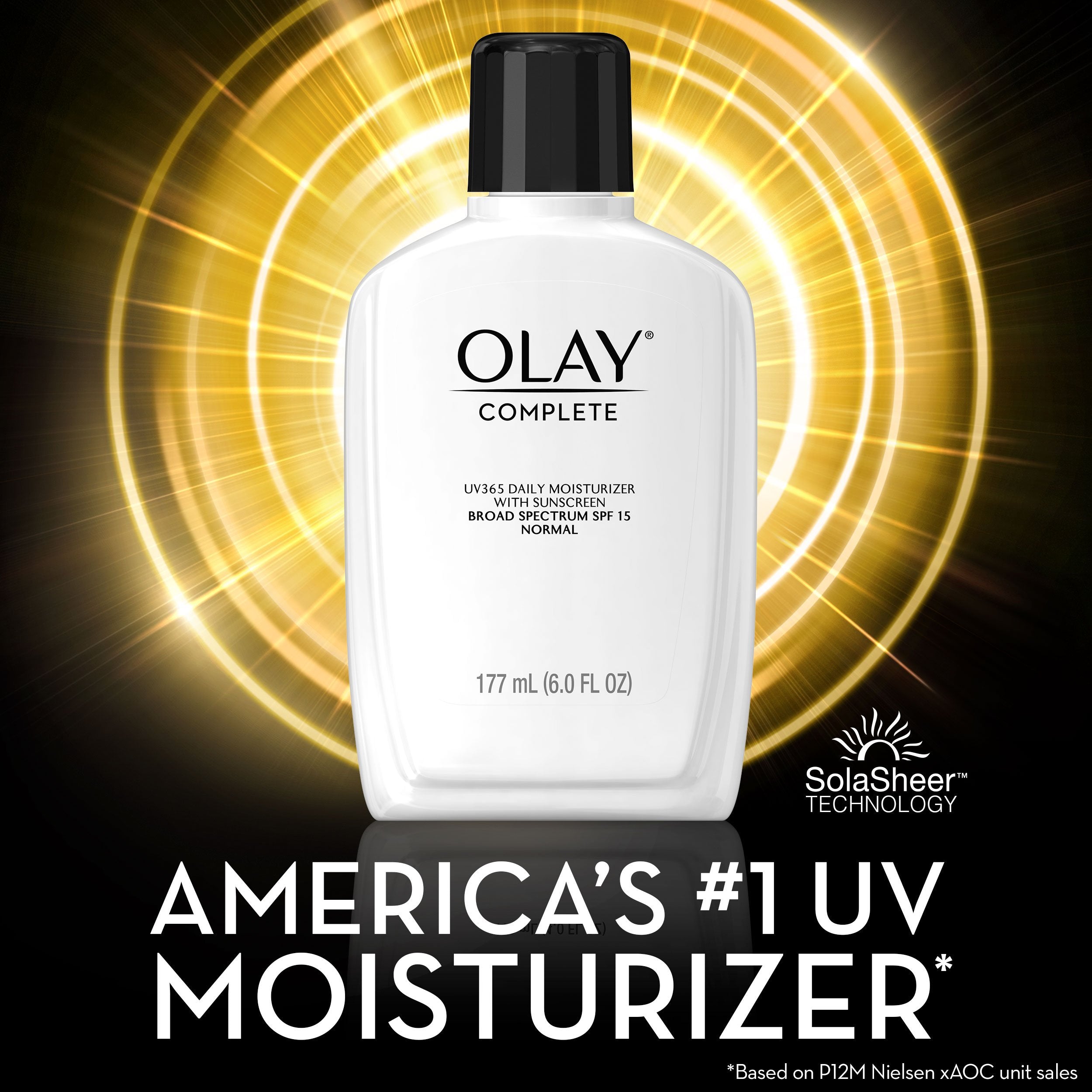 Olay Complete Lotion Moisturizer with Sunscreen SPF 15 Normal, 6.0 Fluid Ounce, 3 Count