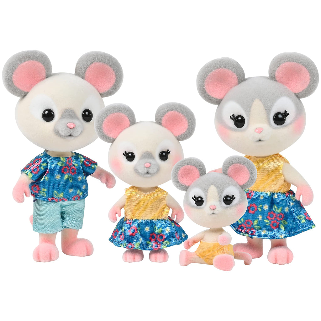 Buy now Honey Bee Acres The Cloverberrys Cow Family, 4 Miniature Doll Figures, Small at indiglob india