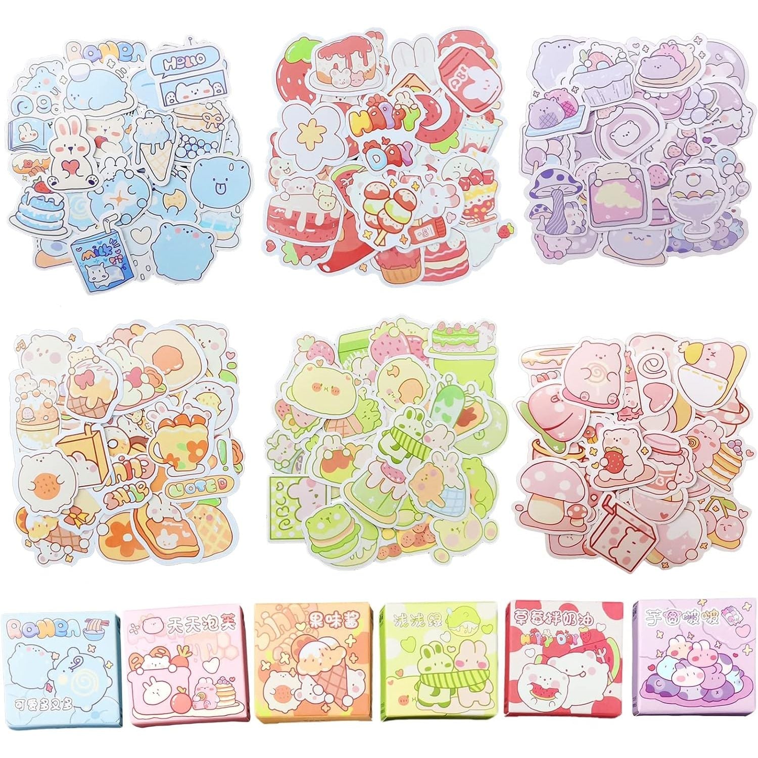 Buy now Cute Cartoon Rabbits Decoration Stickers for Scrapbook Planners Gift Packing Scrapbooking Album Planner Journal Arts DIY Craft at indiglob india