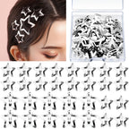 YGDZ Star Hair Clips Y2K Hair Barrettes, 20 PCS Gold 1.22" Y2K Hair Accessories, 10 PCS 1.61" Metal Snap Hair Clips for Girls Women, for Rave outfits, Concert