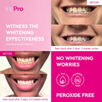 Buy now InoPro Teeth Whitening Strips 14 Treatments Kit - Enamel Safe Teeth Whitener, Peroxide-Free, Green White Strips for Teeth Whitening with Arbutin, Coconut Oil, Deep Stains Removal (28 Strips) at indiglob india