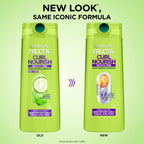 Garnier Fructis Curl Nourish Moisturizing Shampoo for Curly Hair, Plant Protein and Coconut Oil Formula, Up to 48HR of Curl Definition, Sulfate Free & Vegan, 22 Fl Oz (Packaging May Vary)