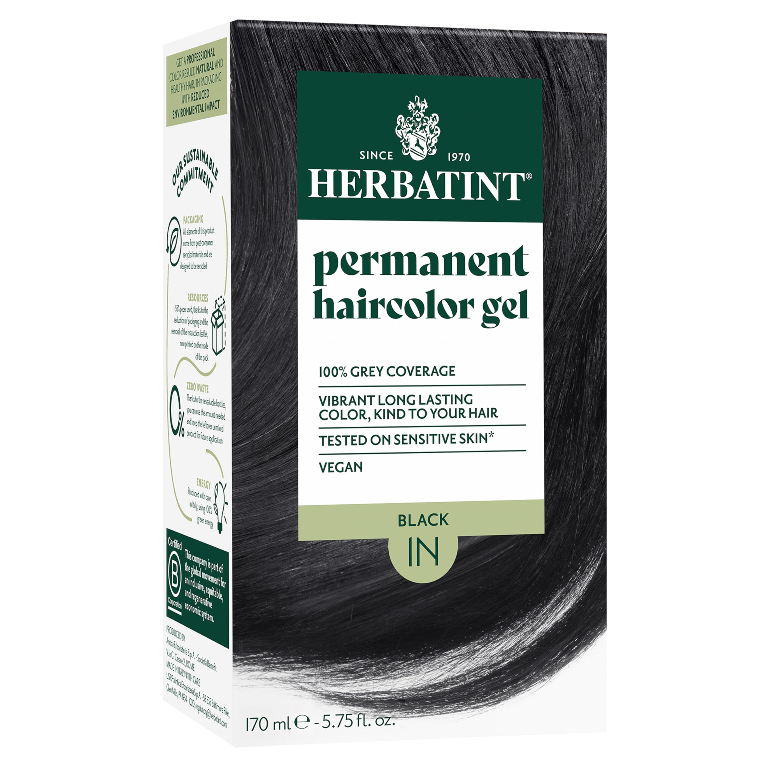 Buy now Herbatint Permanent Hair Dye For Women - 4N Chestnut - For Up To 100% Gray Coverage of Resistant Gray Hair - Ammonia-Free, Alcohol-Free & Vegan - Salon Influenced Hair color 5.75 fl oz at indiglob india