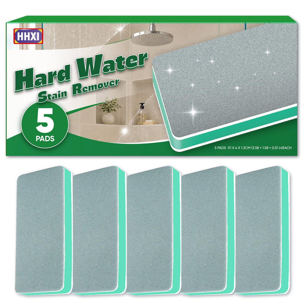5 Pack Hard Water Stain Remover for Bathroom Faucet Tub Toilet Shower Glass