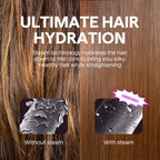 Wavytalk Pro Steam Hair Straightener Brush Steamline Pro Straightener Brush | 3-in-1 Straightening Brush for Coily Hair, Fast Salon Results with Less Damage, Anti-Frizz and Hair Nourishment