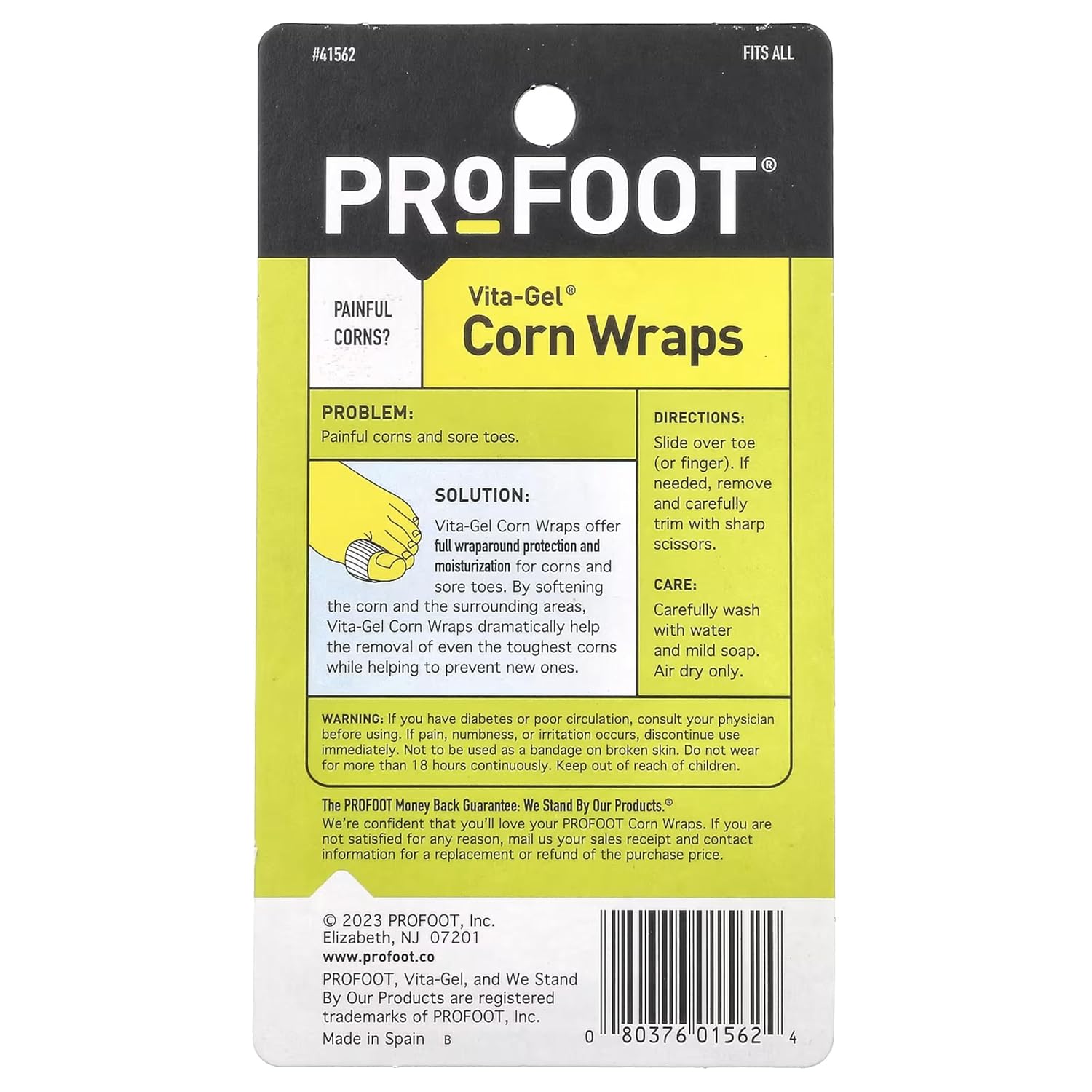 Buy now ProFoot Vita-Gel Corn Wraps 3 Each at indiglob india