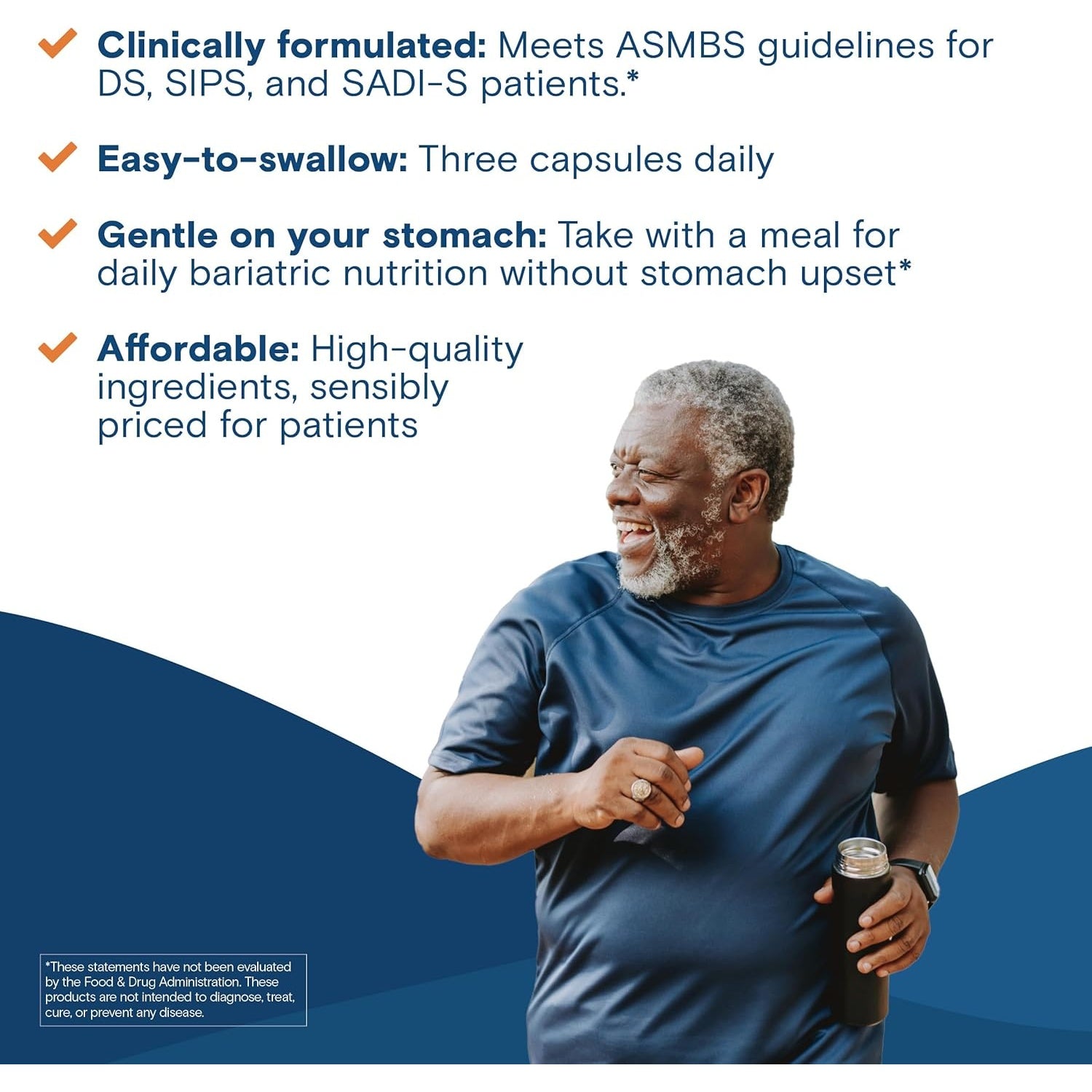 Buy now Bariatric Fusion High ADEK Multivitamin with Iron | Bariatric Multivitamin for Duodenal Switch | Easy to Swallow ADEK Vitamins Bariatric | 90 Capsules | One Month Supply at indiglob india