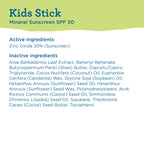 Blue Lizard Kids Mineral SPF 50 Sunscreen Stick, Zinc Oxide, 100% Mineral Actives, Developed for Kids’ Sensitive Skin, TSA-Friendly, Vegan, Paraben-free, Fragrance-Free, 0.5 oz
