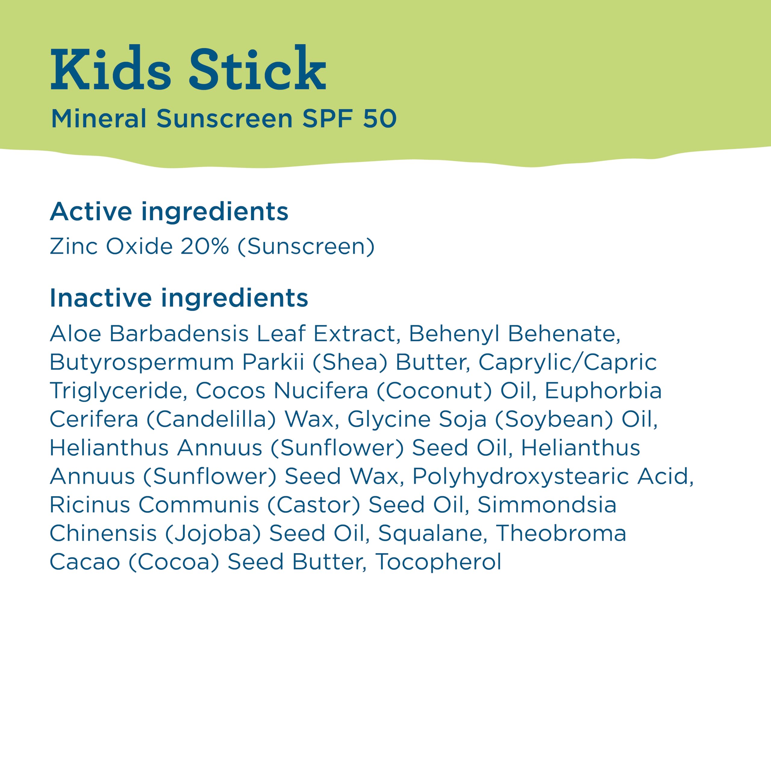 Blue Lizard Kids Mineral SPF 50 Sunscreen Stick, Zinc Oxide, 100% Mineral Actives, Developed for Kids’ Sensitive Skin, TSA-Friendly, Vegan, Paraben-free, Fragrance-Free, 0.5 oz