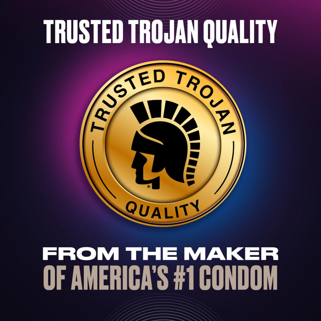Trojan Dual Pleasure Vibrating Ring, Vibrator for Couples