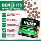 Hemp Calming Chews for Dogs - 170 Treats - Advanced Dog Calming Chews