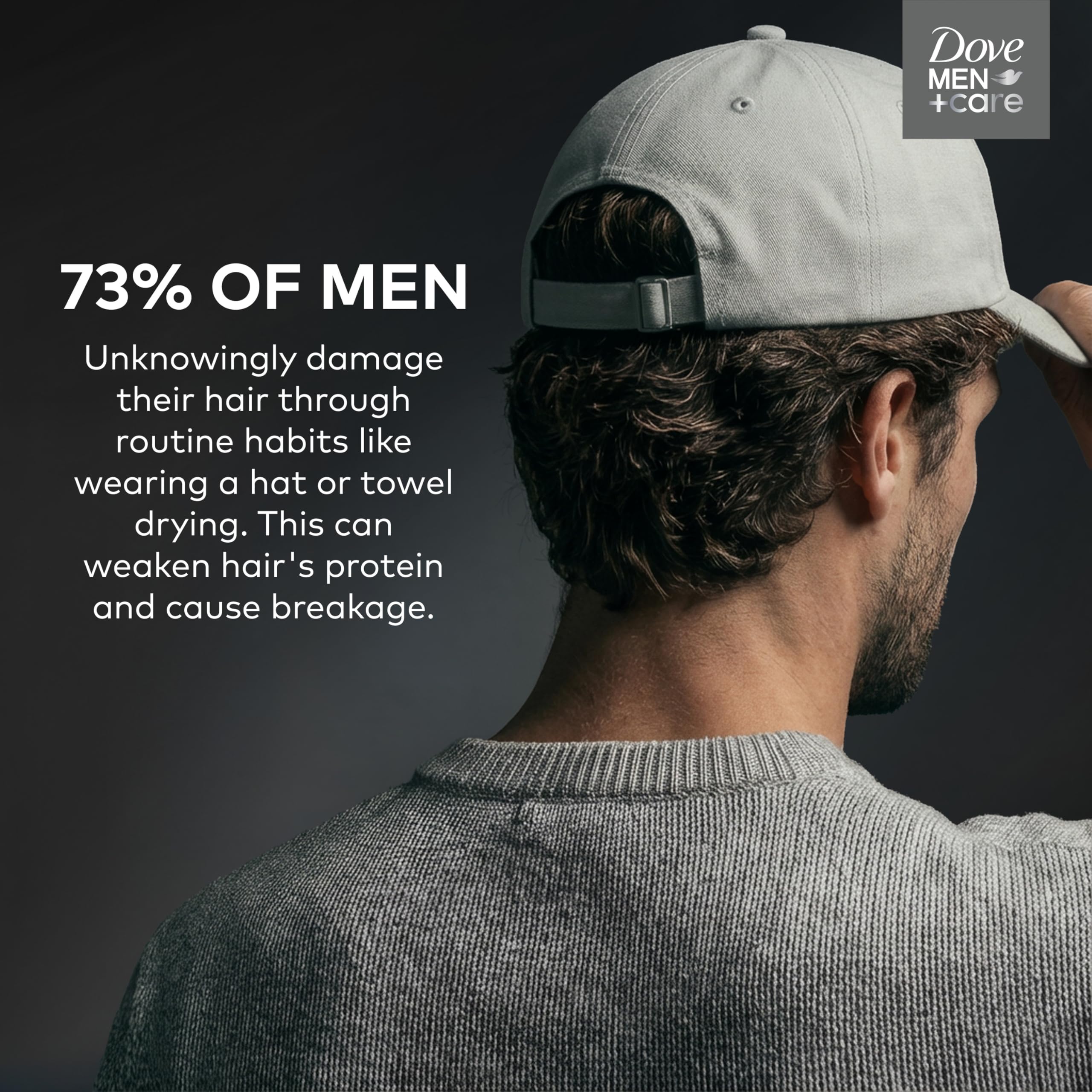 Dove Men+Care 2-in-1 Shampoo + Conditioner 1 ct Dandruff Defense to Moisturize Hair & Scalp, with Pyrithione Zinc, 18 FL OZ