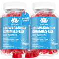 Ashwagandha Gummies Supplements 2000mg for Women Men - Vegan, Sugar Free | w/ Vitamin D3, B12 & Turmeric, Organic Ashwagandha Root Extract Supplements Gummy, 10-IN-1 Formula, Mixed Berry Flavor, 120ct