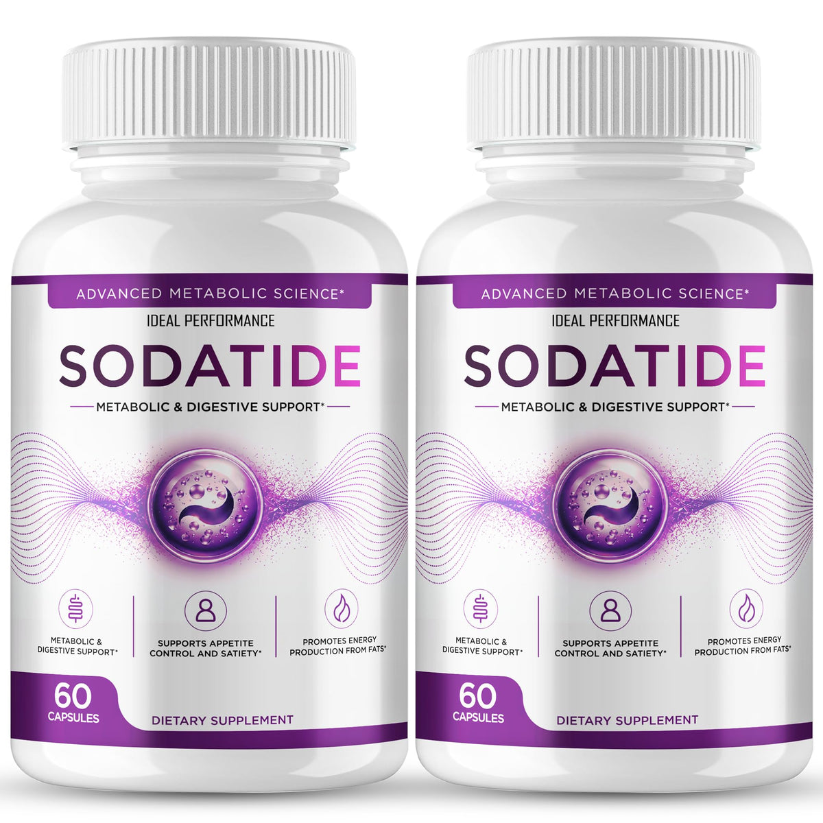 Sodatide Capsules, Official Soda Tide Supplement Pills All Natural Ingredients - Maximum Strength, Advanced Formula Probiotic Skin with Weight & Wellness Support, Overall Health Reviews (2 Pack)