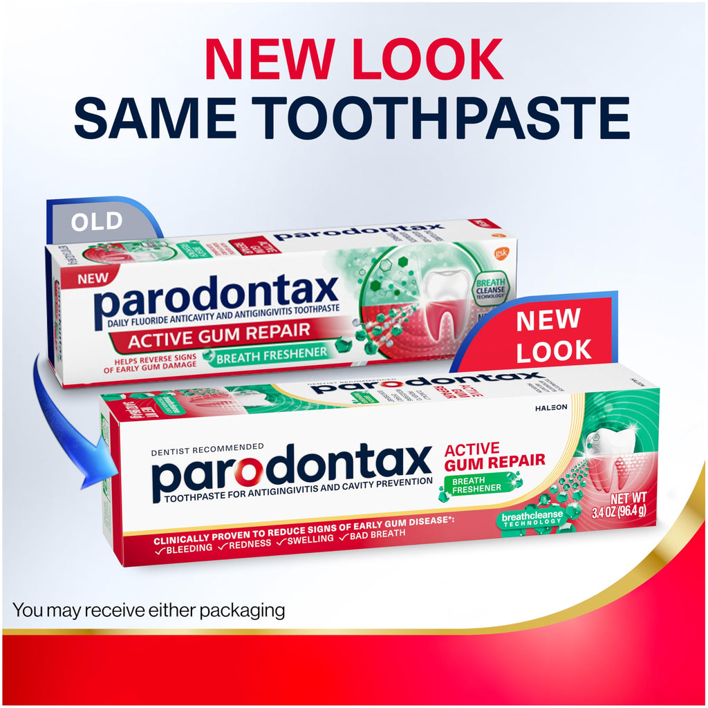 Parodontax Active Gum Repair Breath Freshener Toothpaste, 3.4 oz