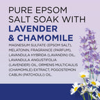 Dr Teal's Epsom Salt Magnesium Soak, Sleep Blend with Melatonin, Lavender & Chamomile Essential Oils, 3 lbs